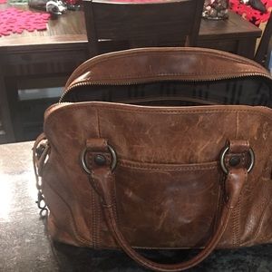 Frye Melissa Domed Leather Satchel